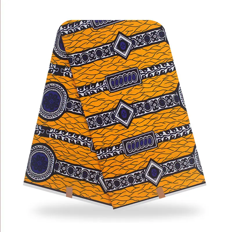 

Water Drop Design 100% Cotton Veritable Ankara African Wax Fabrics 6yards Nigerian Wax Print Fabric High Quality African Y826-21