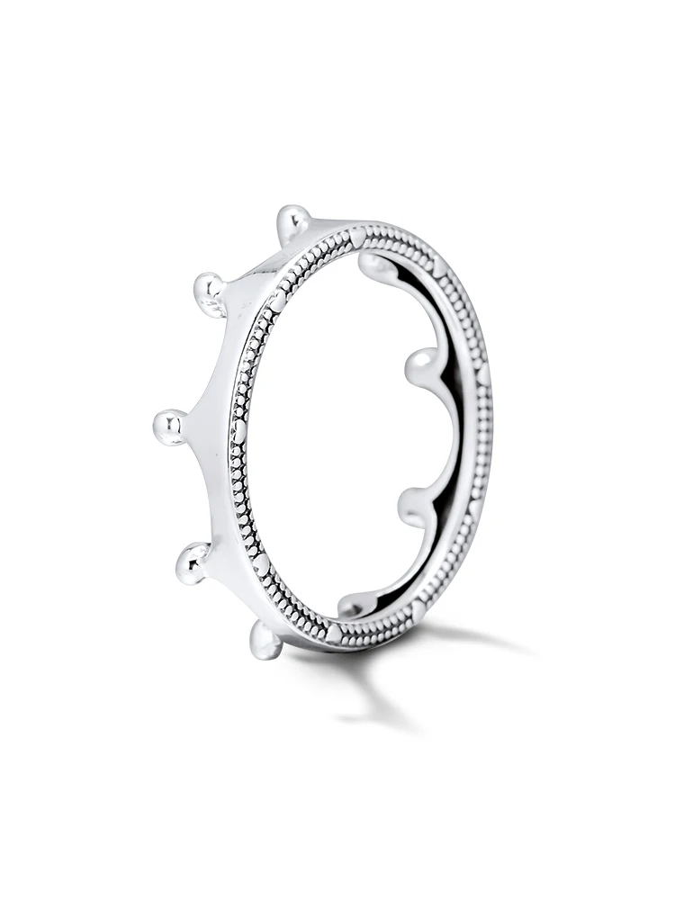 

Polished Crown Rings 100% Authentic 925 Sterling-Silver-Jewelry Free Shipping