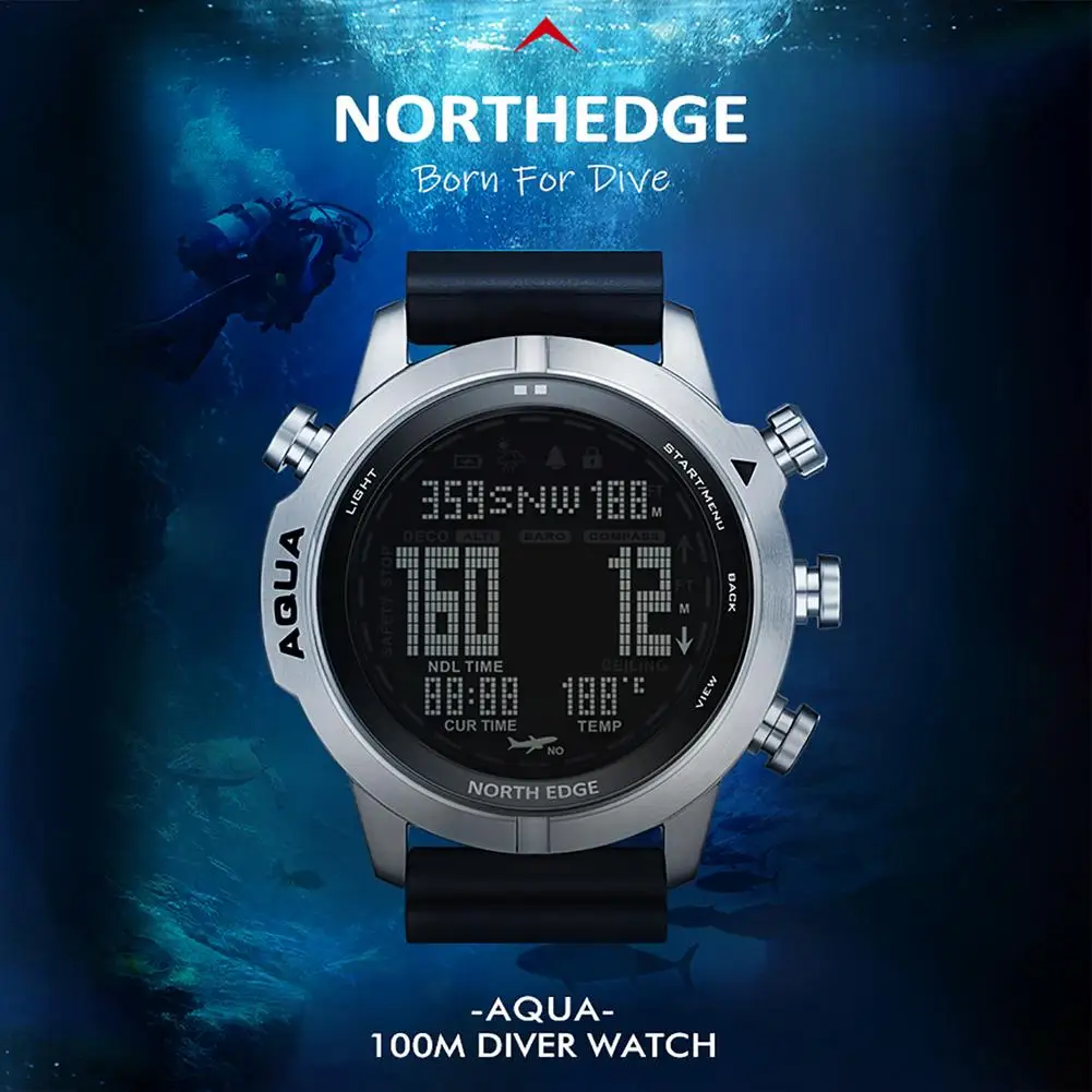 

Men's Outdoor Sports Waterproof Intelligent Dive Smart Watch Waterproof 100M Smart Digital Free Diving Watches Drop Shipping Hot