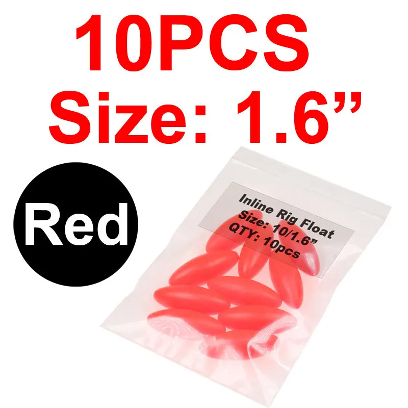 10pcs red 10l1.6 JIGEECARP 10 шт. поплавок для ловли сома, плавучий поплавок из этиленвинилацетата, поплавок для соленой воды, Рыболовные Поплавки, аксессуары, снапперы - Цвет: 10pcs red 10l1.6