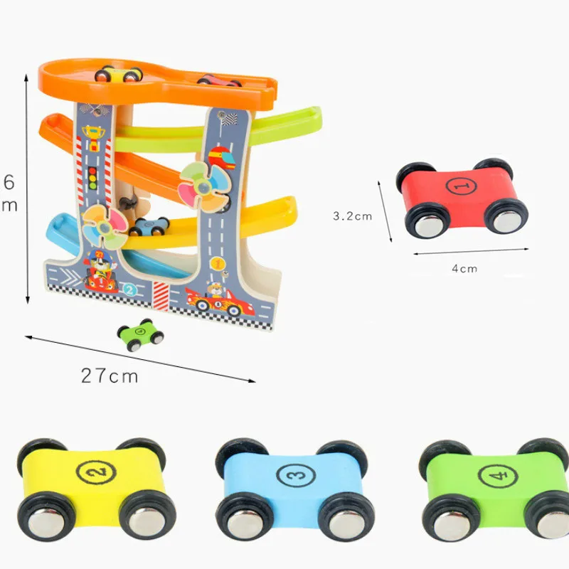 

Children's Wooden Glider Toy Windmill Models Glider Children's Car Early Education Puzzle Rail Car Kids Gift Toy Car