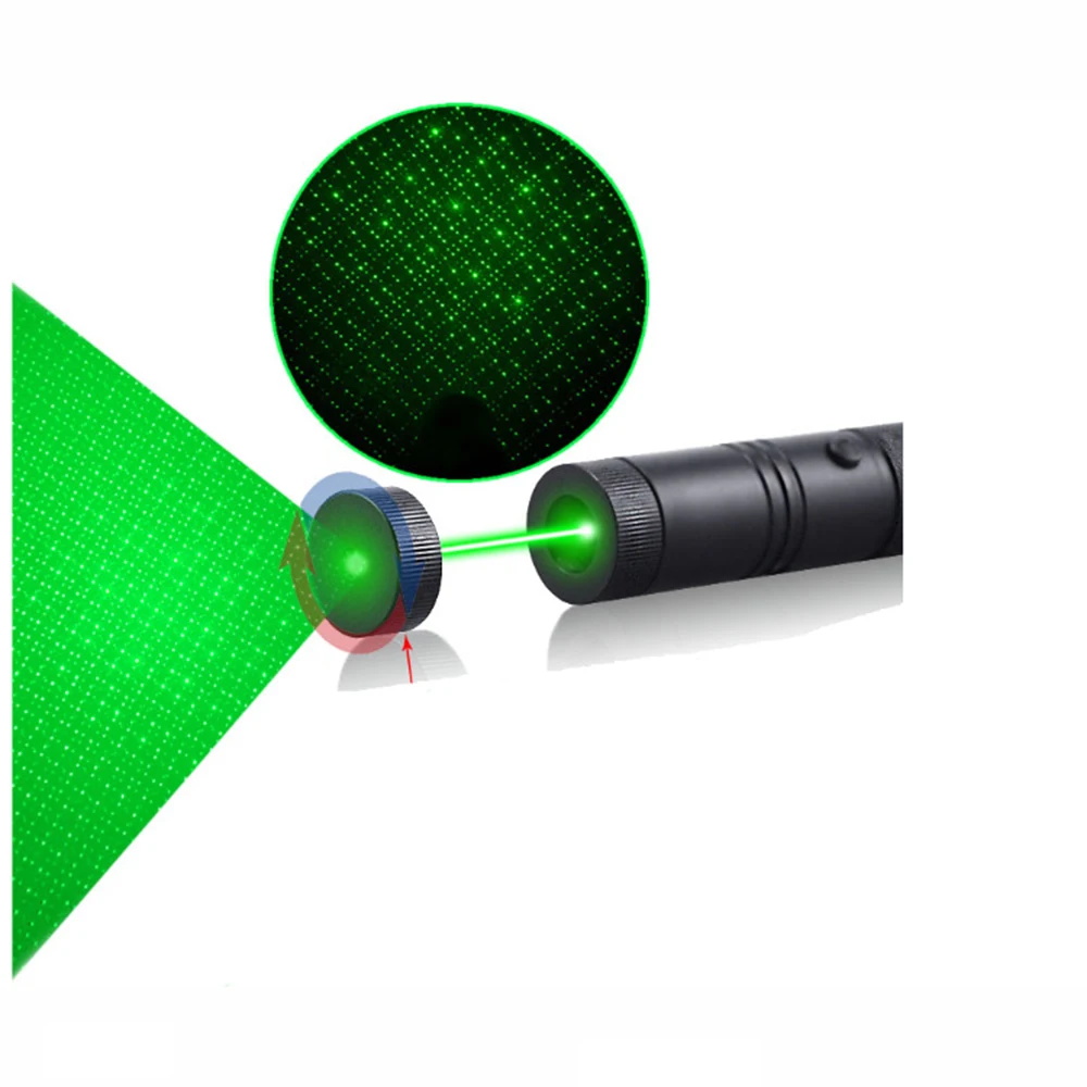 

High-power green laser sight laser pointer 5MW 532NM high-power adjustable focus laser 303 pointing to the sky/star/hunting