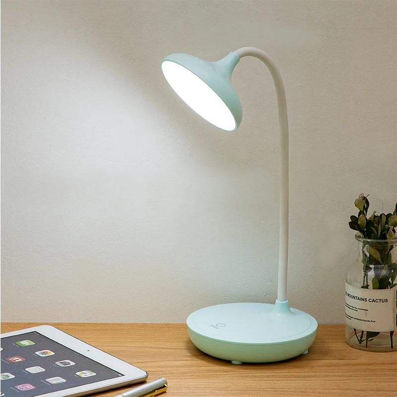 Table Lamp 3 Modes Dimmable Touch LED Home Bed Side Night Light USB Charging Office Eye-protect Study | Лампы и освещение