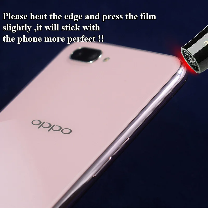 Для OPPO A3 A3s A5 Realme C1 полное покрытие Защитная Наклейка прочная прозрачная защитная