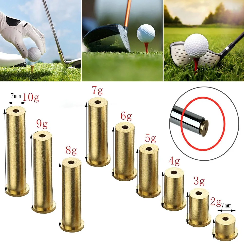 1/3Pcs Golf Club Brass Shaft Tip Swing Weights For Steel Iro