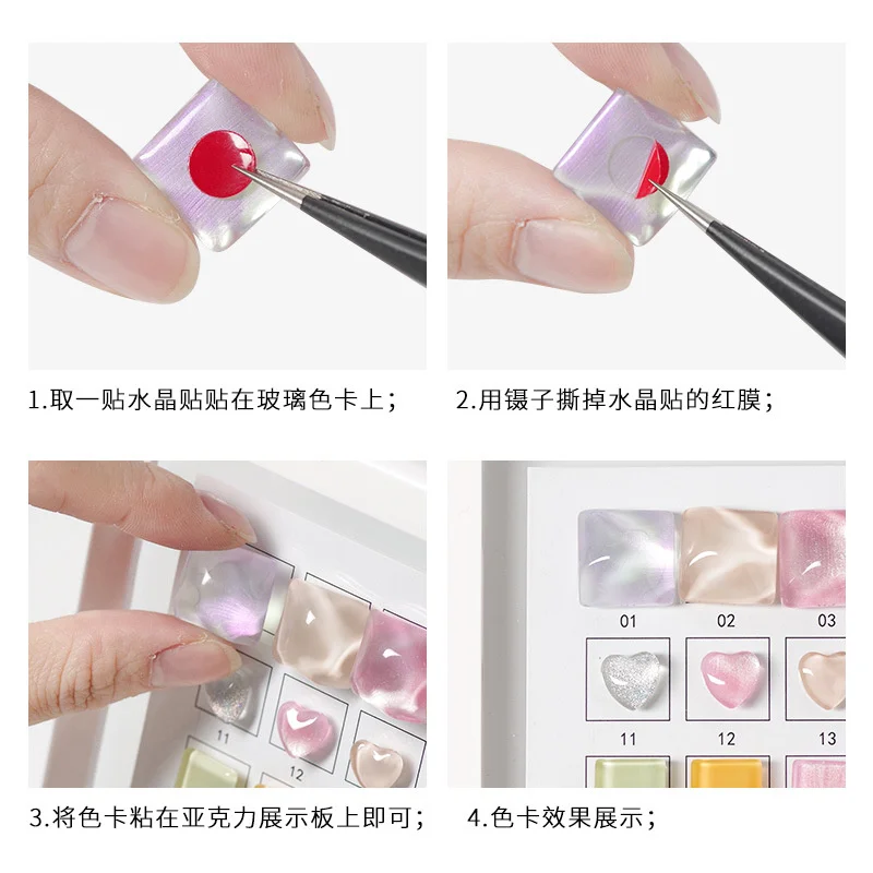 

36/48 Double-deck Acrylic Nail Display UV Gel Polish Nail Design Tips Showing Shelf Salon Nail Art Tools For Manicure