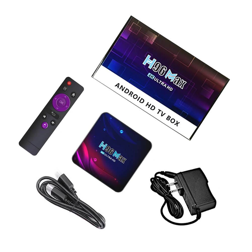 ТВ приставка H96 Max V11 на Android 11 совместимая с Bluetooth 4 0 дюйма|ТВ-приставки и