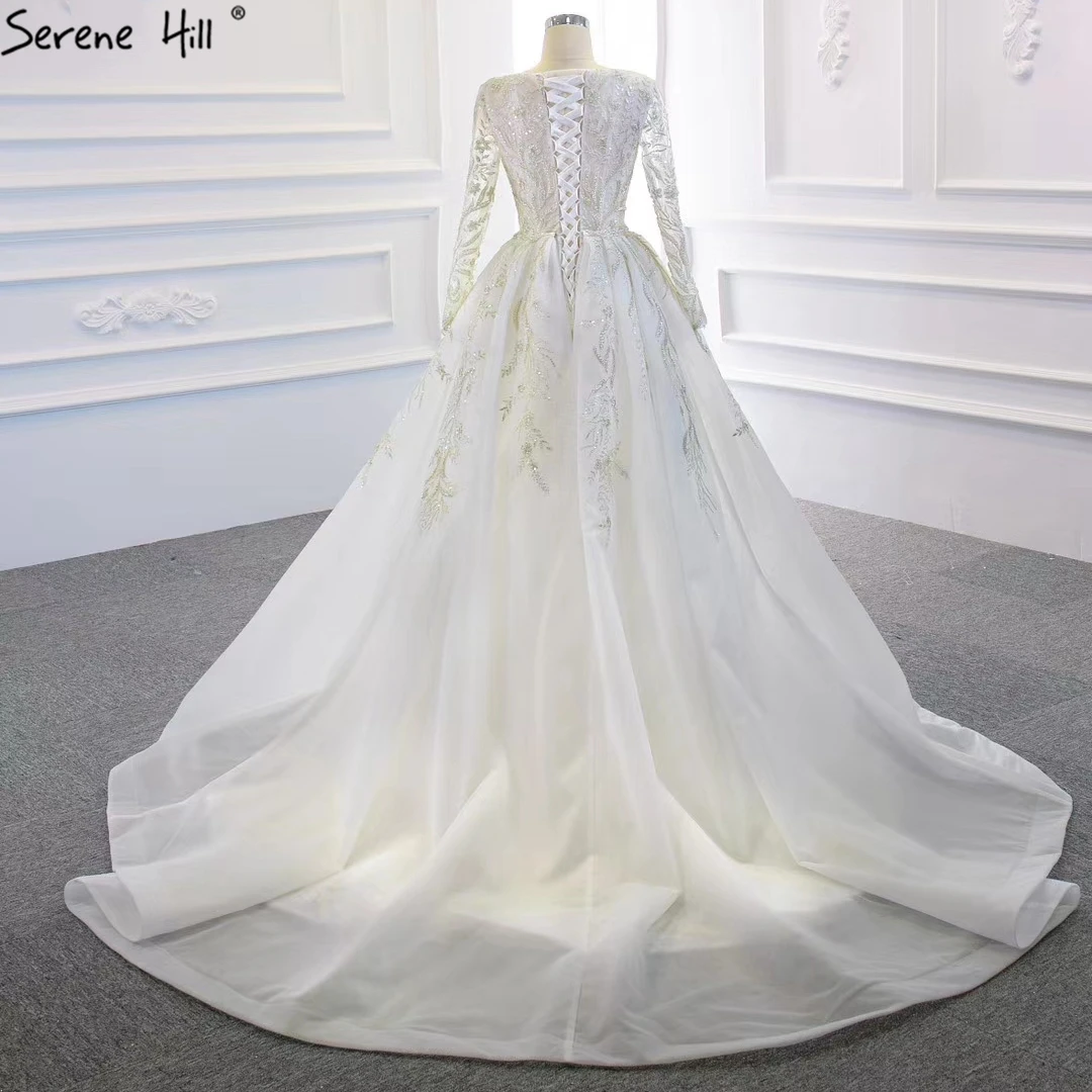 Белое свадебное платье с длинным рукавом и юбкой годе 2020 свадебные платья