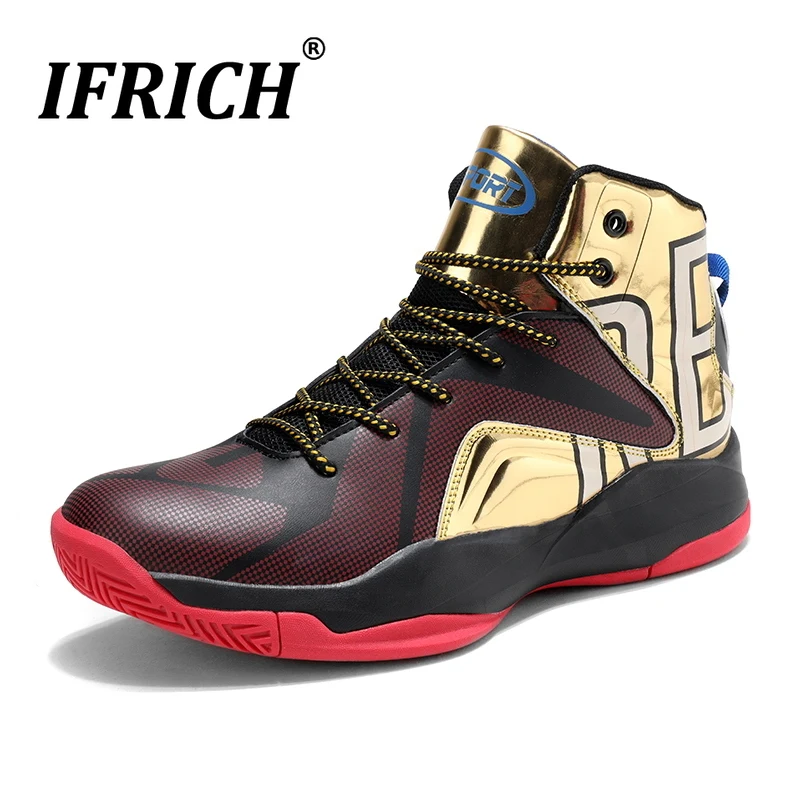 Новое поступление дешевые баскетбольные кроссовки для мужчин золотые синие