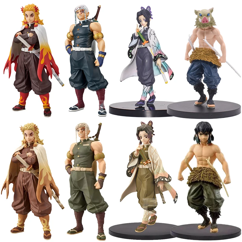 

Anime Demon Slayer Kimetsu No Yaiba ARTFX J Rengoku Kyoujurou PVC Action Figures Kochou Shinobu Uzui Tengen Model Figurine ToyS