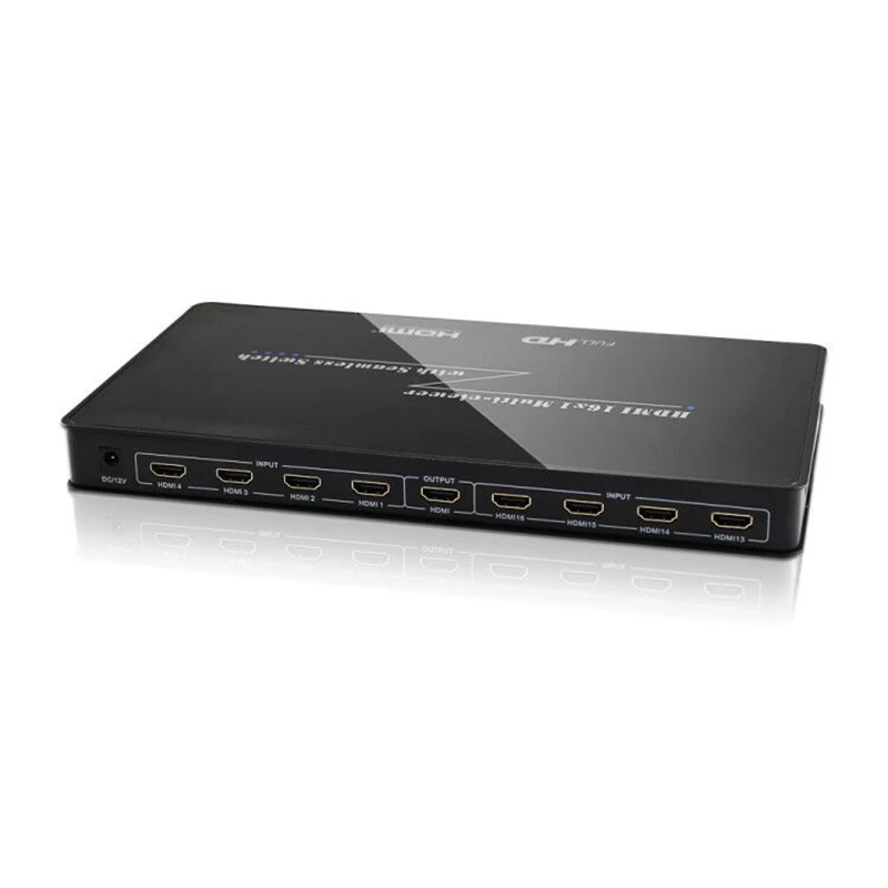 HDMI 16x1 четырехъядерный многофункциональный Коммутатор 16 в 1 выход бесшовный