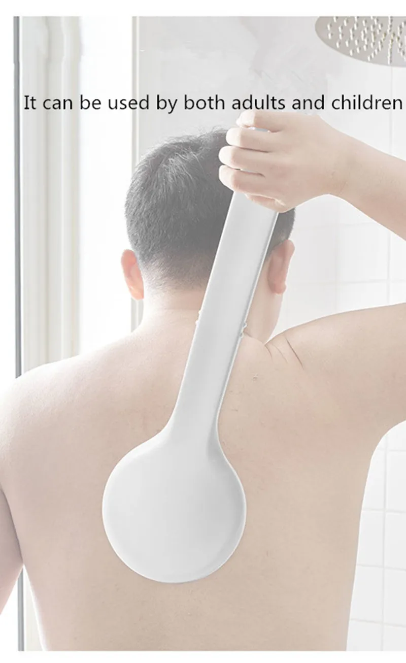 Длинной ручкой Ванна губчатая щетка для купания и протирки на спине нет