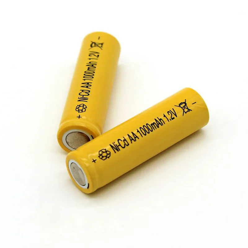 

2016 Ni-Cd 1000 mAh 1.2V AA Rechargeable Battery For LED Flashlight battery