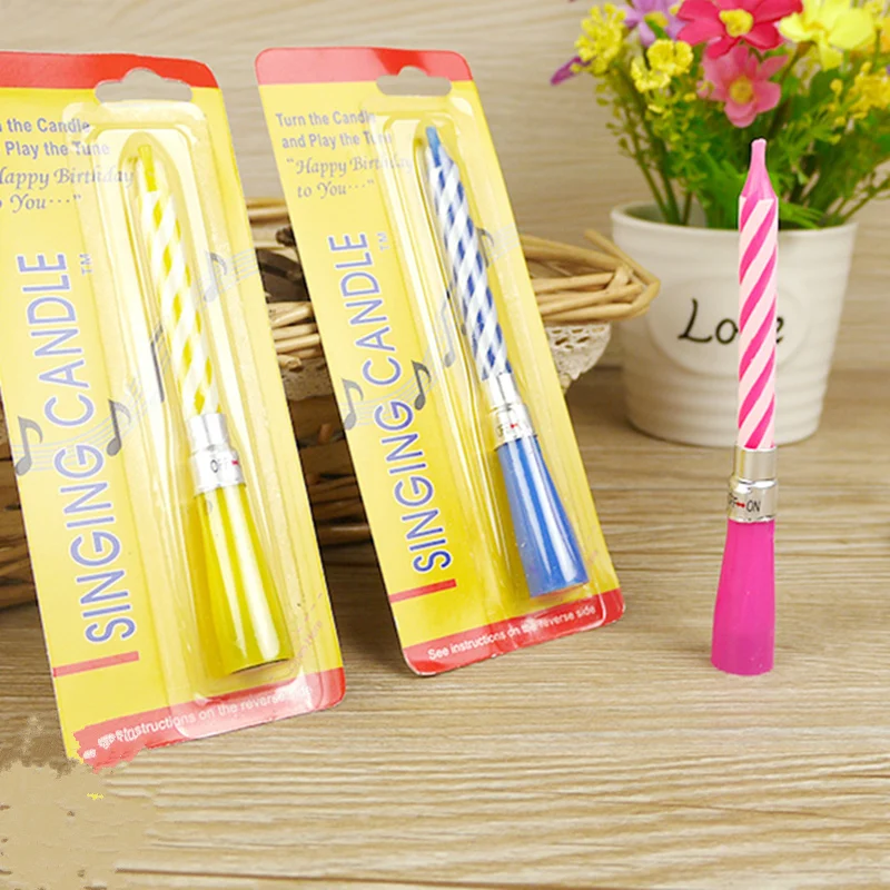 Горячая Распродажа 2 шт.! Высококачественная музыкальная Свеча для пения на день