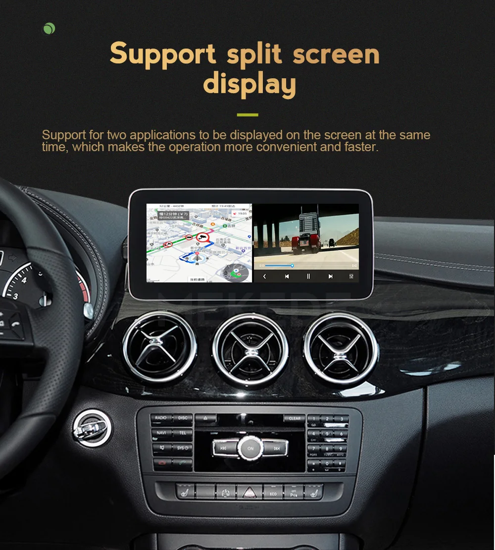 

MEKEDE 12.5inch GPS Car multimedia player for Mercedes Benz E class C207 2009-2015 support split screen carplay wifi 4G LTE