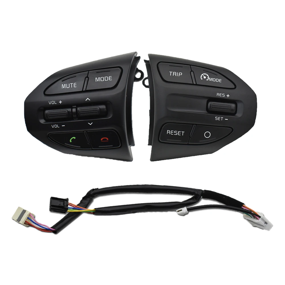 Новая кнопка рулевого колеса, круиз-контроль, переключатель громкости с красной линией для KIA K2 RIO 2017 2018 2019 RIO 4 X Line