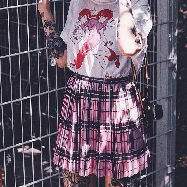 Футболка женская модная Kawaii Graphic японская манга футболка 90-х Tee Grunge эстетические