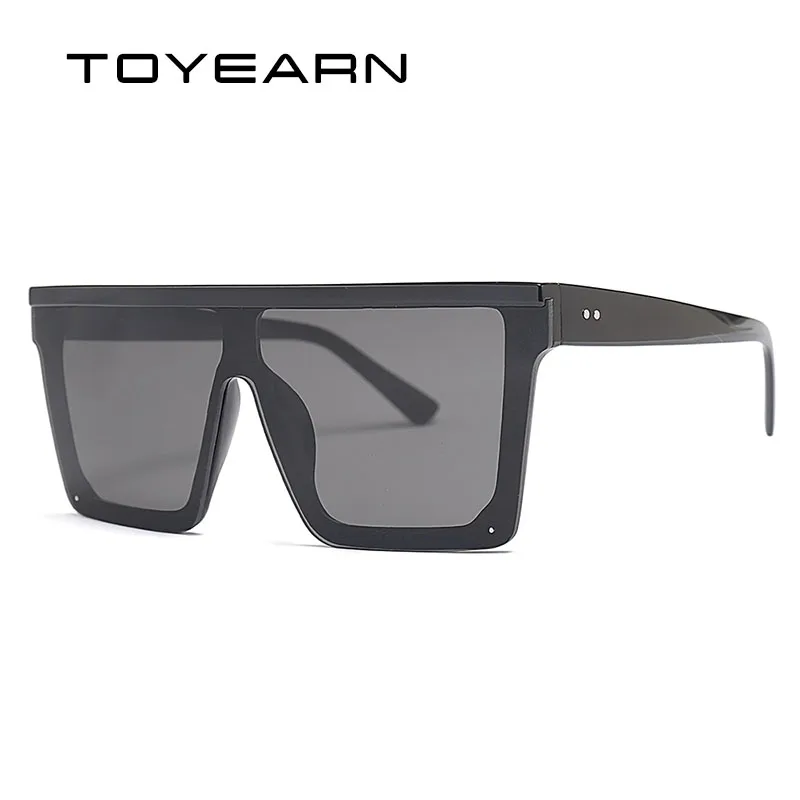 Женские солнцезащитные очки с градиентом большие квадратные зеркальные в