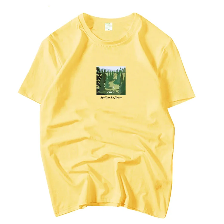 Экзо Чэнь альбом в апреле и держащей букет на свадьбе же печати Круглая горловина