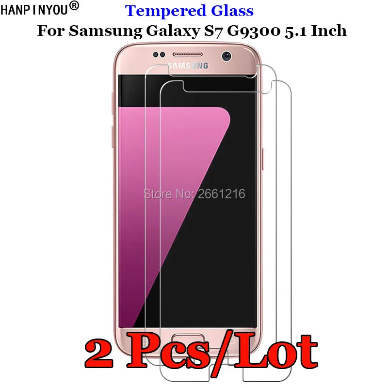 2 шт./лот S7 закаленное стекло 9H 2.5D Премиум Защитная пленка для экрана Samsung Galaxy G9300 5