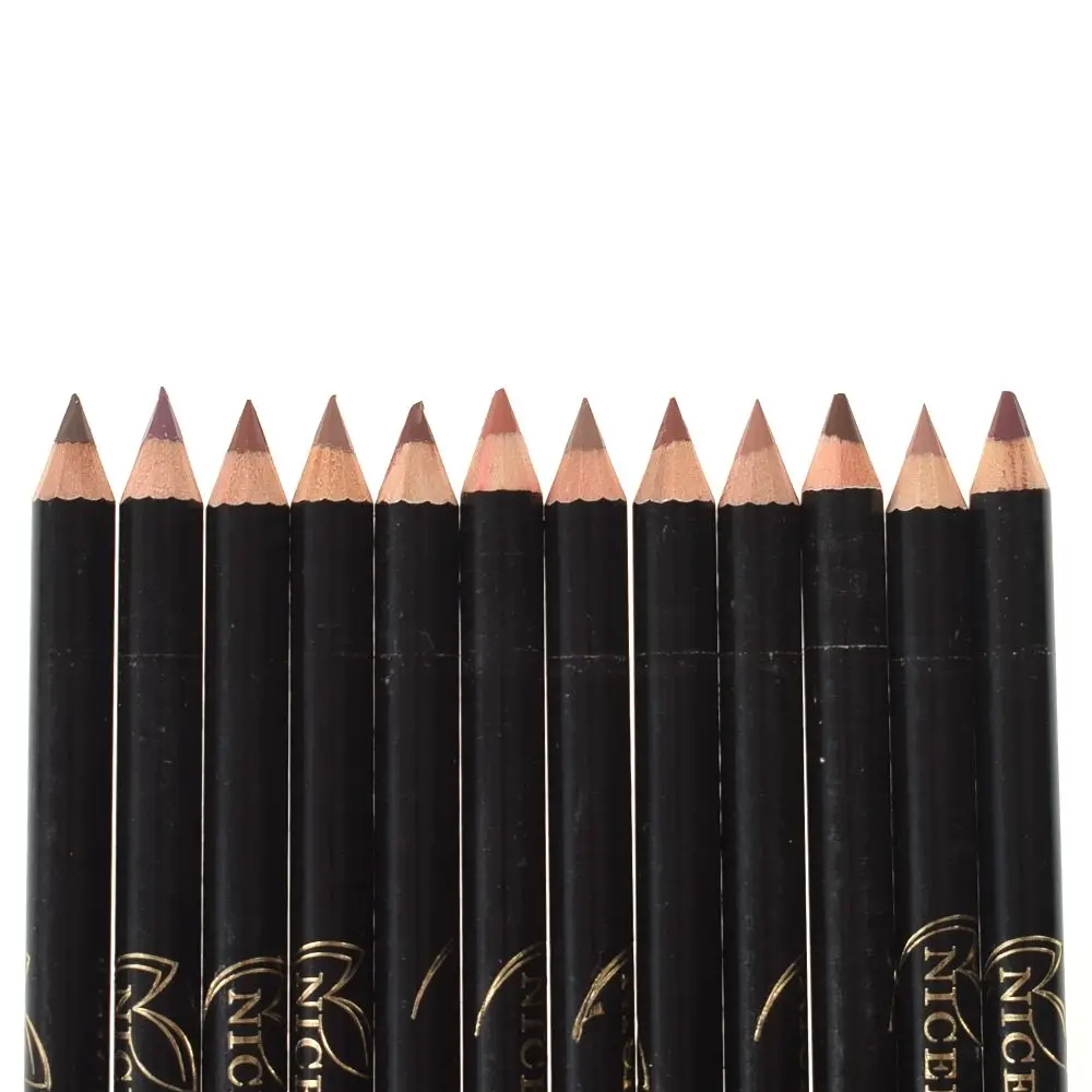 Лидер продаж 12 цветов брендовые Карандаши для губ матовый карандаш водостойкий