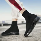 Кроссовки-носки мужские без шнуровки, высокие кеды, Спортивная Вулканизированная дышащая повседневная обувь для мужчин, лето 2021