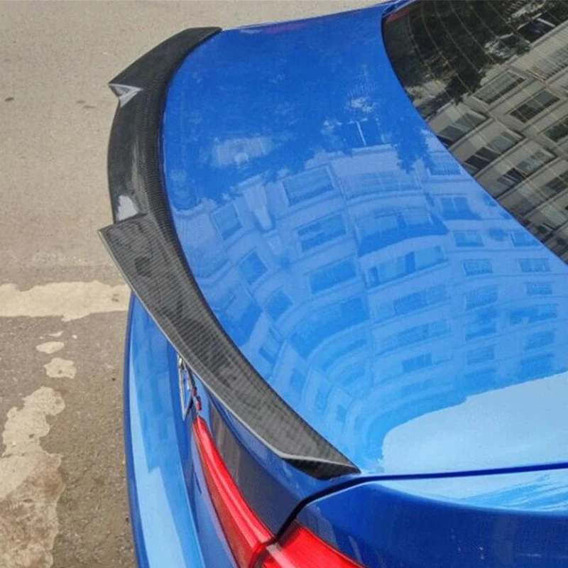 

Спойлер из настоящего углеродного волокна для крыла BMW 3 серии седан F30 F35 Автомобильный багажник глянцевый черный задний хвост для губ аксес...