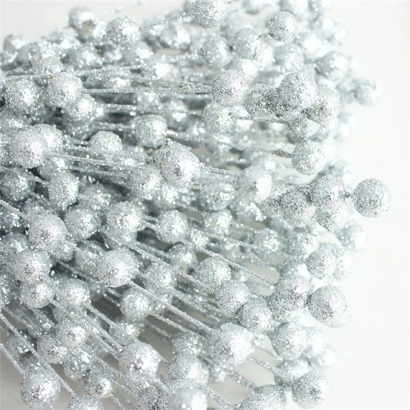 Рождественское украшение фисташки для гостиной золотой порошок ягоды