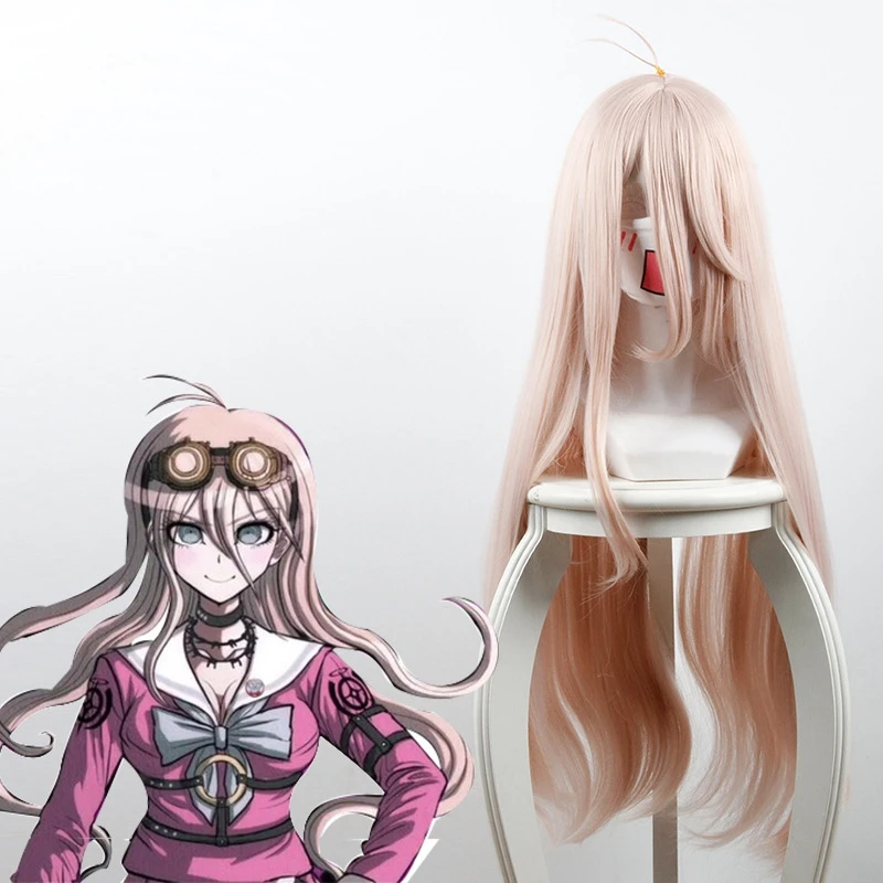 

Парик для косплея ирума Миу из «Danganronpa V3: Killing Harmony», прямой, длиной 80 см, для аниме костюмов, вечеринок, для Хэллоуина