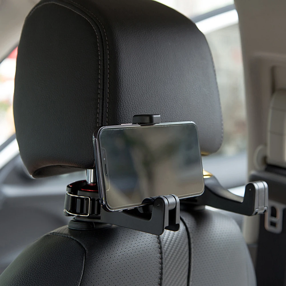 

2pcs Holder for Phone Car Headrest Hook Seat Back Hanger for Bag Handbag Purse Grocery Cloth Clips Auto Adjustable Accessories