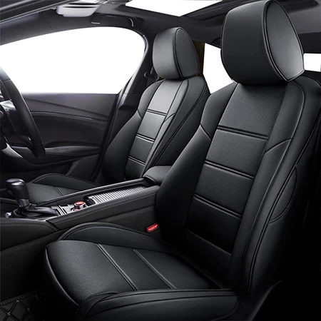 Black standard Пользовательские автомобильное сиденье из кожи чехол для mitsubishi outlander xl 3 ASX Pajero sport lancer 9 аксессуары Чехлы для автомобиля - Название цвета: Black standard