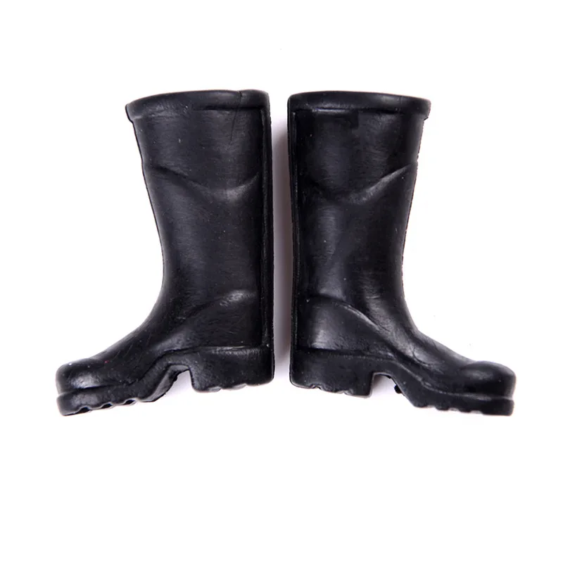 Mini Botas de lluvia de goma para jard&iacute;n, decoraci&oacute;n para muebles de hogar, casa de mu&ntilde;ecas, 1/12-5