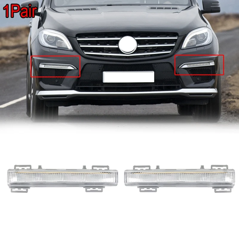 

1 шт. светодиодный ные дневные ходовые огсветильник DRL для Mercedes Benz W166 ML-Class ML500 X204 ML350 12-15 A2049065401