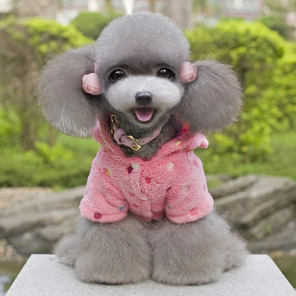 Осень/зима милая мягкая теплая Пижама с изображением собаки пальто толстовка в