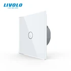 Livolo Роскошный настенный сенсорный выключатель, выключатель, светильник, Хрустальное стекло, розетка, многофункциональные розетки, бесплатный выбор, без логотипа