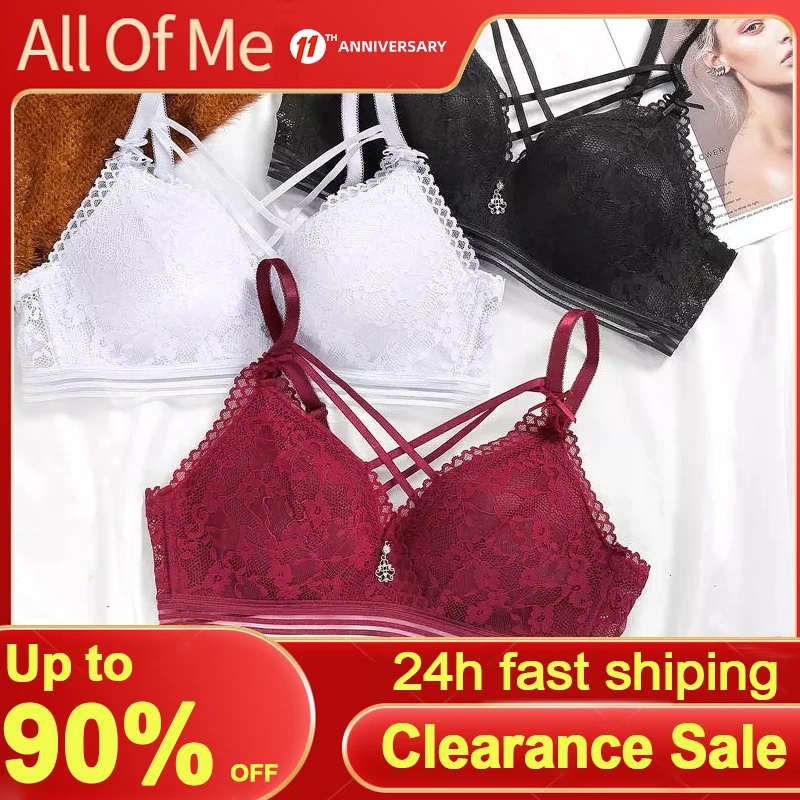 Бюстгальтер женский кружевной пуш ап 6 цветов размер в ассортименте размера