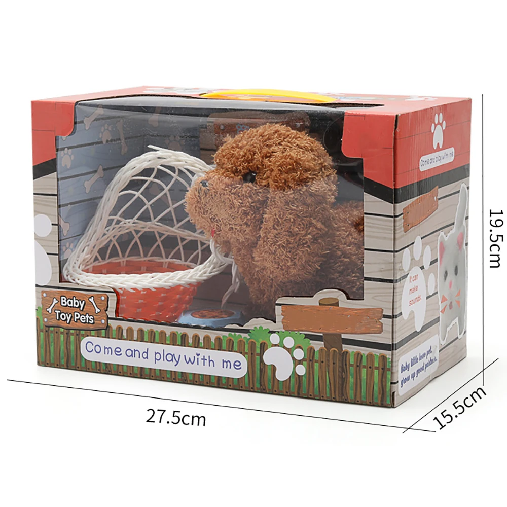 

Walking Smart Robot Dog Interactive Toys Electric Plush Pets Doll Toy Cute Simulation Puppy Plush Toys For Kids Birthday Gifts