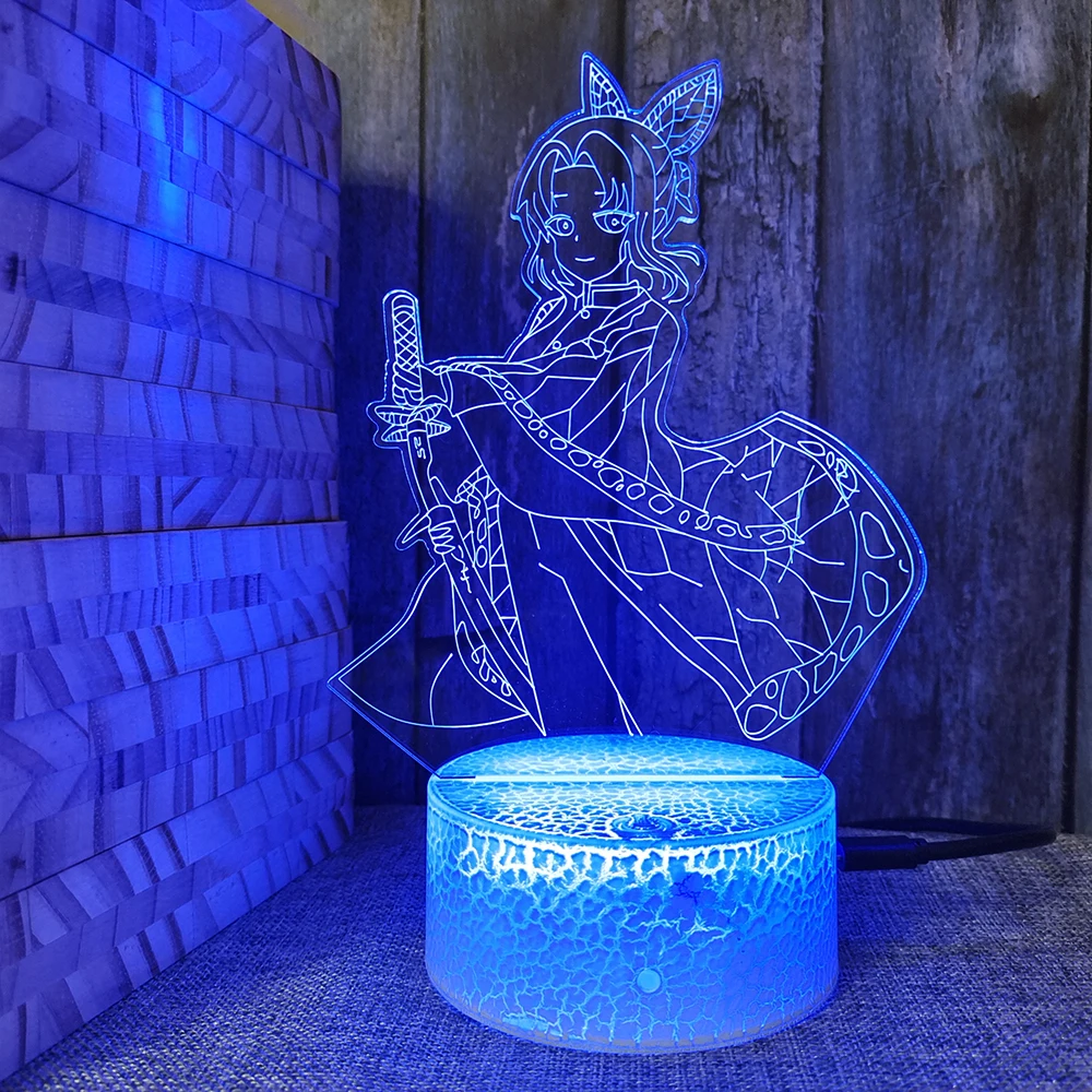 

3D Acrylic Anime Figure Jump Comics Table Lamp For Children's Bedroom Decor Impact Magic Battle Stitc