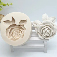 1pc 3d rose flower cake tools silicone resin molds cake decorating tools fondant molds kitchen baking accessories ftm117