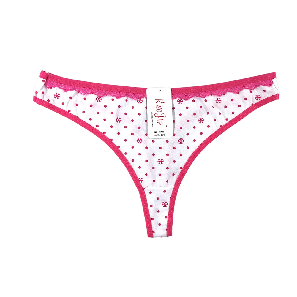 

Free Shipping G-string Panties Cotton Women's Underwear Sexy Little Bit Lace Low Rise Underpants Thong Pantys Lingerie Design