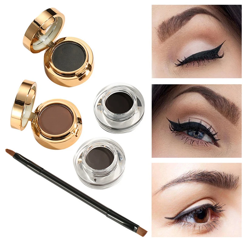 Новый карандаш для бровей Макияж набор Стойкая подводка глаз Лайнер тату гель +
