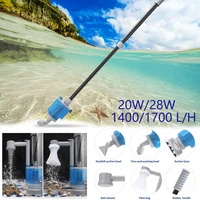 20w 28w automatic aquarium water changer pump for fish tank gravel cleaner cleaning tool sand washer filter siphon 220v