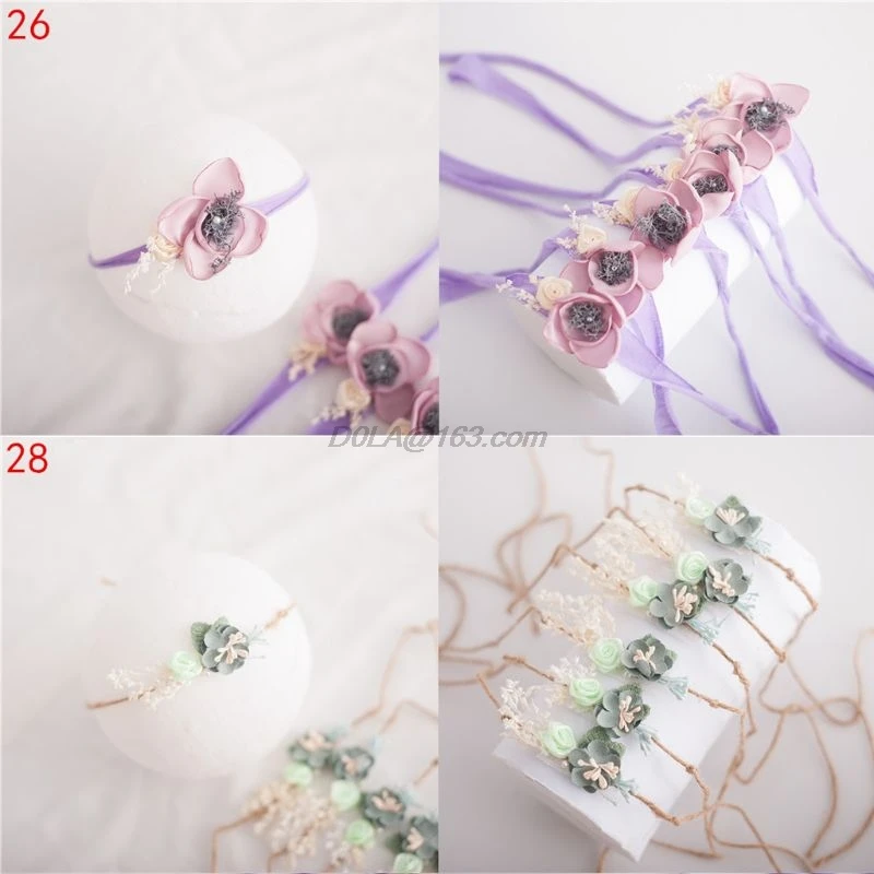 Детская повязка на голову с цветами для девочек реквизит фотосессии