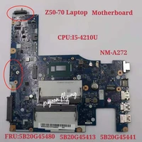 nm a272 for z50 70 laptop motherboard uam cpui5 4210u fru5b20g45413 5b20g45441 5b20g45480 test ok