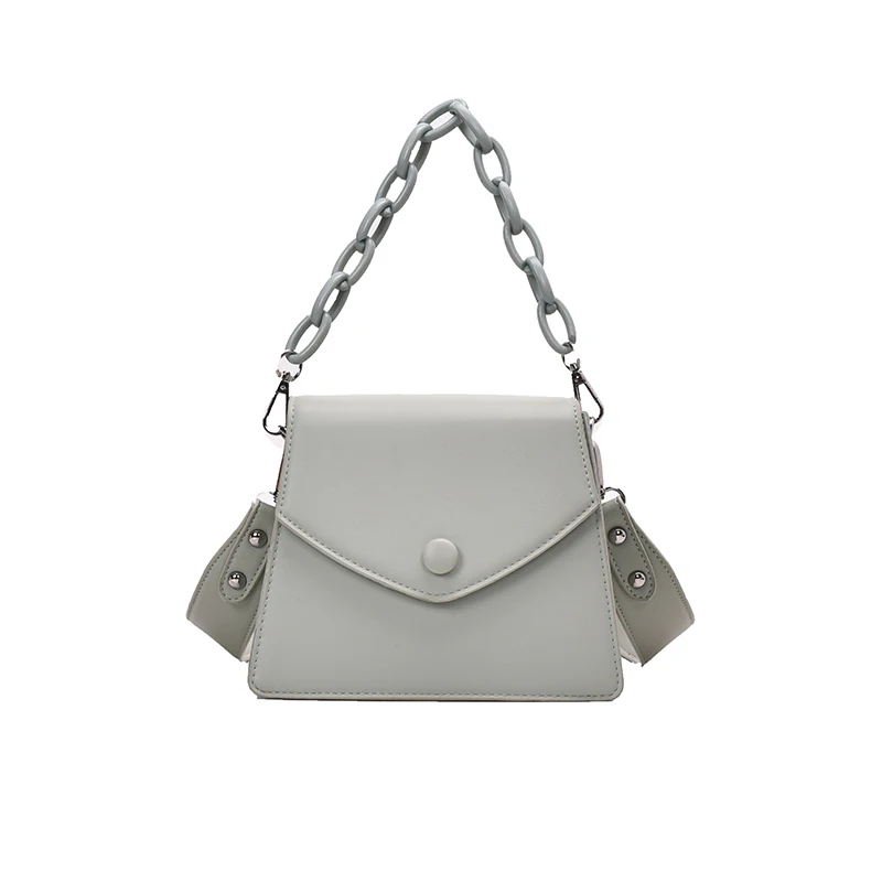 Дизайнерские маленькие сумки через плечо из искусственной кожи на толстой