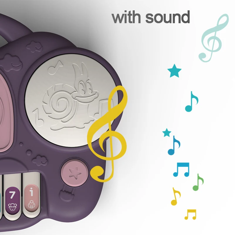 Новинка детский мобильный телефон Обучающие игрушки ручной барабан пианино