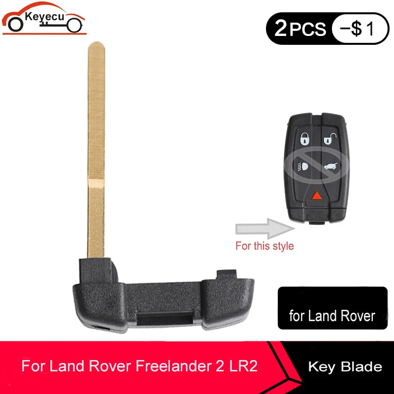 KEYECU неразрезанная вставка аварийного Смарт полотно дистанционного ключа для Land
