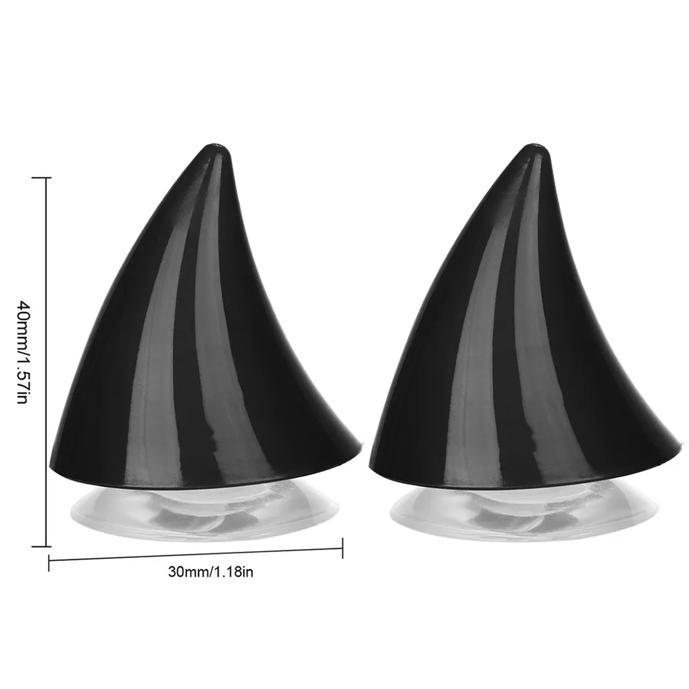 

2pcs Motorcycle Helmet Horn Plastic Motocross Helmet Halloween Decoration Headwear Sucker Devil Horn Helmet Accessories