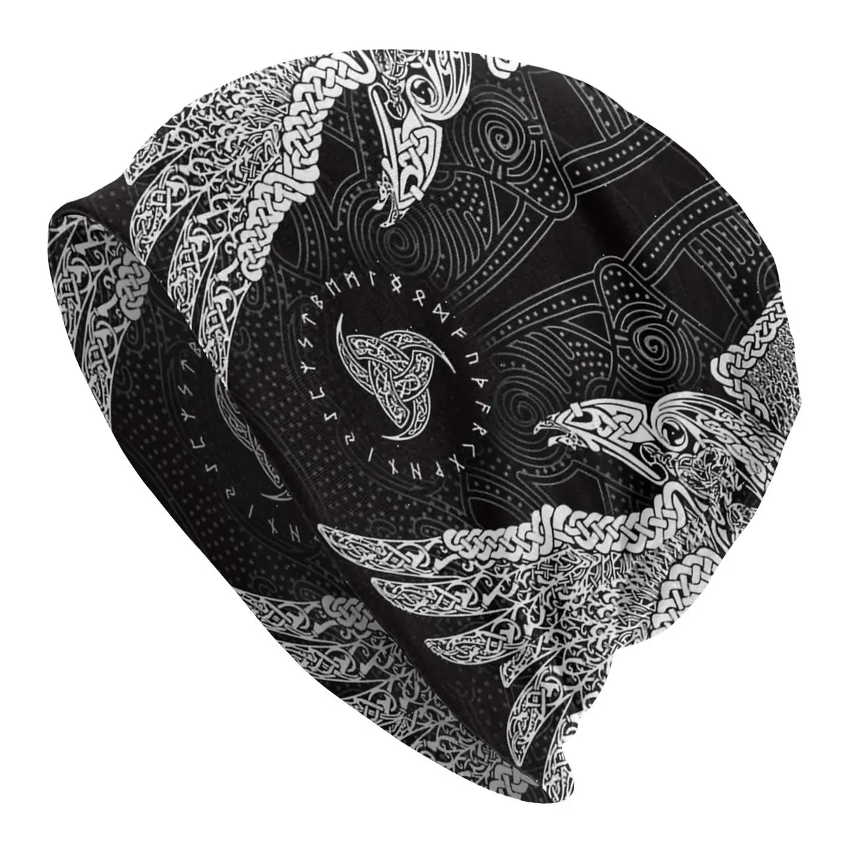 

Mitologji Viking Age Art Skullies Beanies Mystic Psychedelic Hat Fashion Ski Men Women Cap Adult Thermal Elastic Bonnet Knit Hat