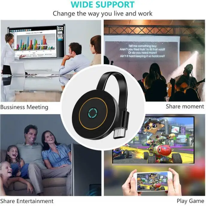 5G 4K HD беспроводной HDMI Wifi Дисплей приемник HDTV ключ зеркальный экран ТВ-палка Miracast Airplay DLNA медиа-поток Google Home
